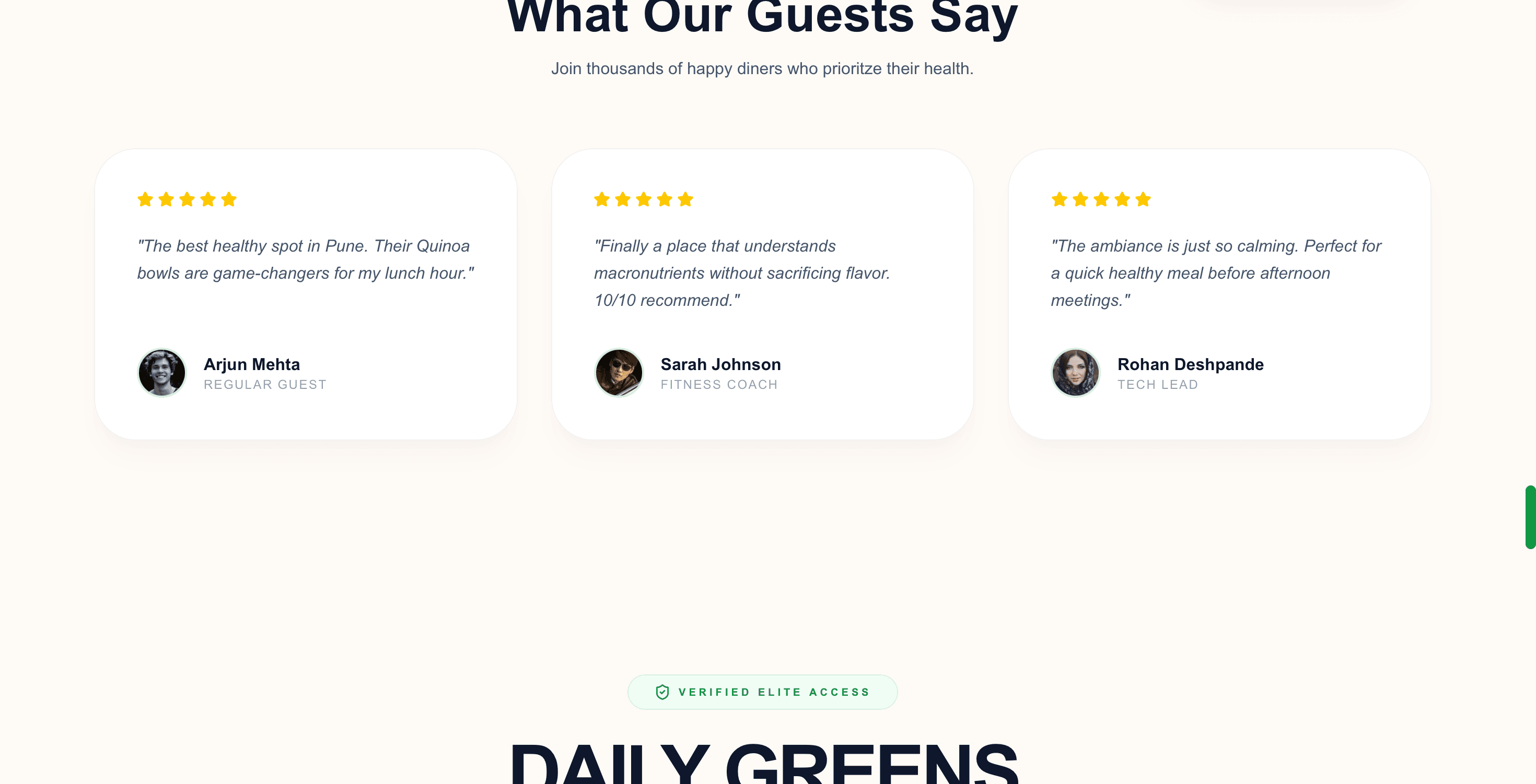 Daily Greens – Healthy Dining Experience Experience Part 11